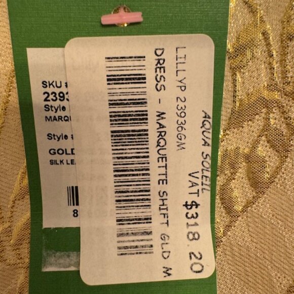 Lilly Pulitzer Gold Dress Shift Dress, XS - Picture 4 of 5